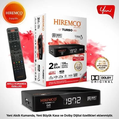 Hiremco GT Turbo V8D+ Linux HD Uydu Alıcısı